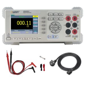 owon xdm2041 digital multimeter with 3.7 inch (480x320) high resolution lcd, 55000 counts true rms ac voltage/current measurement,support scpi and dual line display up to 65 readings per second