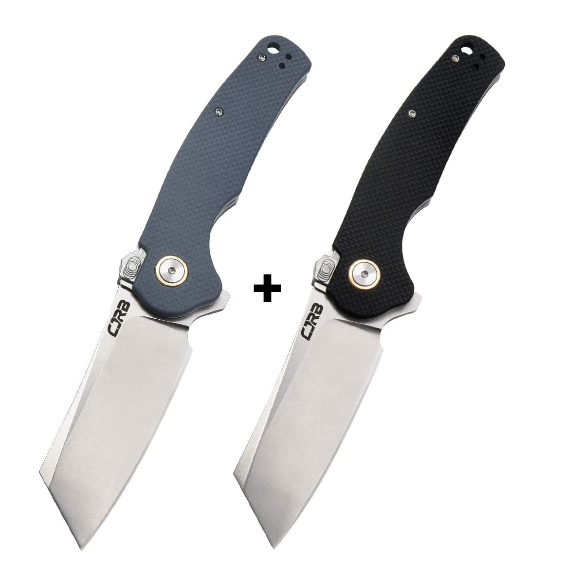 CJRB Crag Blue Bundled with Crag Black Great EDC Knife Companion