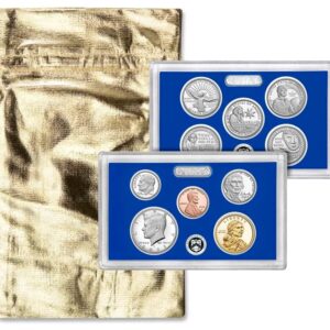 2022 S 10 Coin Clad Proof Set in OGP with CoA and Gold Gift Bag Proof
