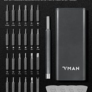 Precision Screwdriver Set,30 in 1 Small Screwdriver Set Mini Pocket Screwdriver Kit Magnetic Repair Tool Kit for Electronics,Computer,Laptop,iPhone,MacBooks,Xbox,Game Console,Eyeglass