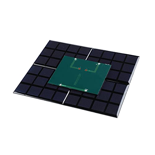 SUNYIMA 5Pcs Polycrystalline Mini Solar Panels Solar Cells Solar System Kit 3V 400mA 110mm x 92mm/4.33"x 3.62" for DIY Electric Toy Materials Photovoltaic Cells Solar DIY System Kits