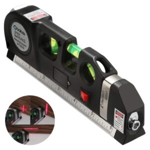 Green and Red Laser Level, Qooltek Multipurpose Cross Line Laser for hanging pictures