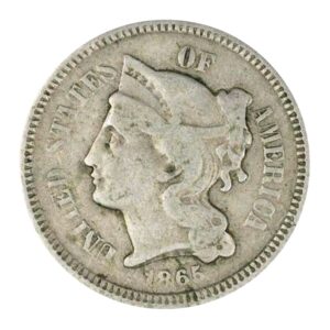 1865-1876 Nickel Three Cent Piece 3C Good
