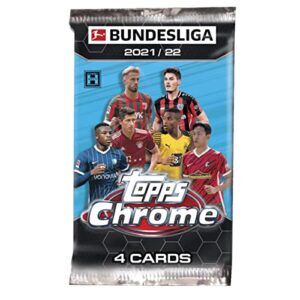 2021/22 Topps Chrome Bundesliga Soccer HOBBY box (18 pks/bx)