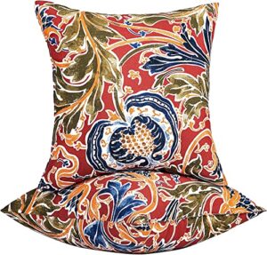 jmgbird 18"x 18" throw pillow covers, set of 2 decorative indoor outdoor square pillowcase soft cushion case, home decor for furniture, patio, couch, bed, sofa, bedroom
