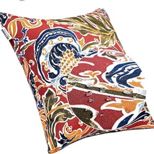 JMGBird 18"x 18" Throw Pillow Covers, Set of 2 Decorative Indoor Outdoor Square Pillowcase Soft Cushion Case, Home Decor for Furniture, Patio, Couch, Bed, Sofa, Bedroom