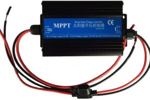 mppt solar charge controller led display solar panel battery regulator charge controller max 300w for lithium lead-acid lithium iron batteries 24v/36v/48v/60v/72v
