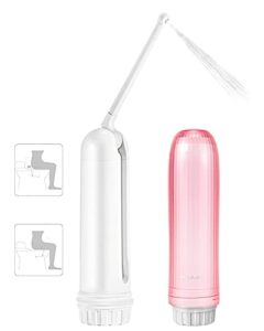 portable bidet-electric portable travel bidet toilet sprayer for women personal hygiene cleaning soothing postpartum care, perineal, hemmoroid treatment outdoor camping pink