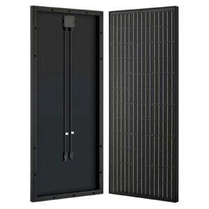 solar panel, 100w 12v monocrystalline high-efficiency solar panel, module with connector (panel only, compact design)…