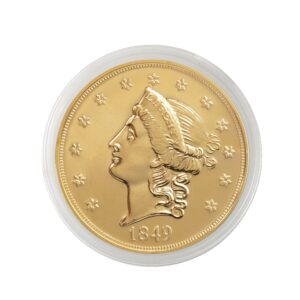 1849 p liberty gold piece $20 american mint state