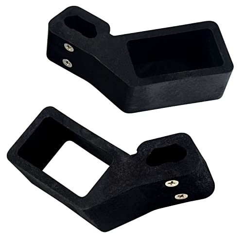 2 PCS Level Mount Holder Compatible with Milwaukee Packout Tool Box - for Organizers and Storage (Holder Inner hole size: 2.8" L x 1.45" W x 1.6" H), Black