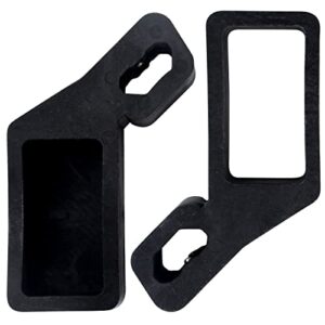 2 PCS Level Mount Holder Compatible with Milwaukee Packout Tool Box - for Organizers and Storage (Holder Inner hole size: 2.8" L x 1.45" W x 1.6" H), Black