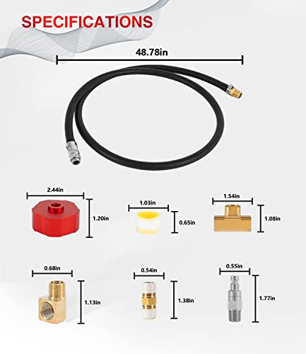 HND1.2CD Dual System Extended Run Generator Fuel Kit for Honda EU1000i, EU2000i, EU2200i, Polaris P1000i, Champion 2000, Generac and Kipor Generators (Without Fuel Tank)