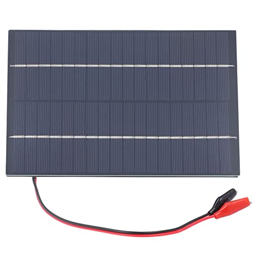 EVTSCAN 4W 18V 230mA Portable Mini Solar Panel, 8x5 Inch Monocrystalline Solar Cell Panel, for Calculators, Watch, Security Cameras, LED Flashlights, Mobiles and Laptops