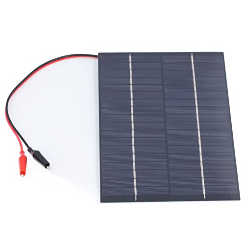 EVTSCAN 4W 18V 230mA Portable Mini Solar Panel, 8x5 Inch Monocrystalline Solar Cell Panel, for Calculators, Watch, Security Cameras, LED Flashlights, Mobiles and Laptops