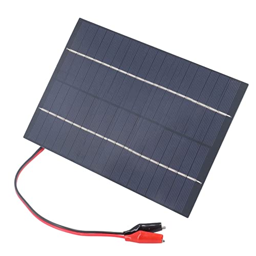 EVTSCAN 4W 18V 230mA Portable Mini Solar Panel, 8x5 Inch Monocrystalline Solar Cell Panel, for Calculators, Watch, Security Cameras, LED Flashlights, Mobiles and Laptops