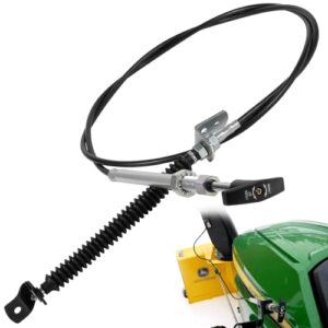 snowblower cable replaces for john deere am132704 snow thrower, tractors, snow blower gx, gt, lx, 100 series 345 355 425 445 455 x565 x475 x720 deflector push pull spout control input cable