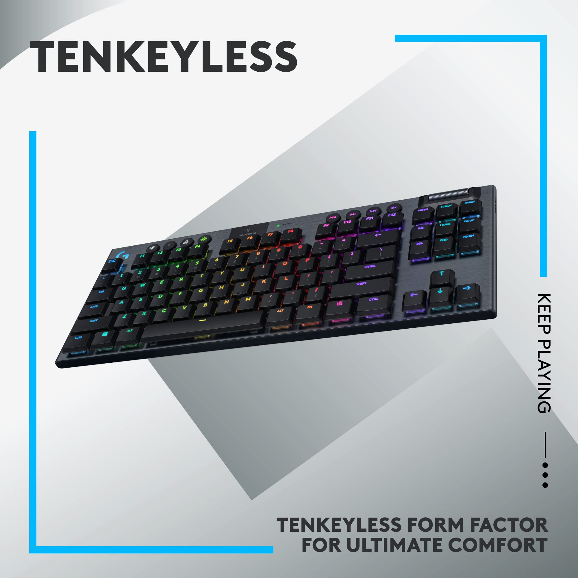 Logitech G915 TKL Tenkeyless Lightspeed Wireless RGB Mechanical Gaming Keyboard + Logitech G502 Lightspeed Wireless Gaming Mouse