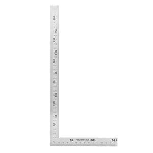 90 degree right angle finder large l square ruler stainless steel easy read measurement square layout template tool(300mm*150mm)