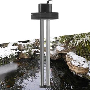hitop outdoor pond heater - 150w 300w 600w aquarium heater for small ponds, with long cable wire and floatable (600w)