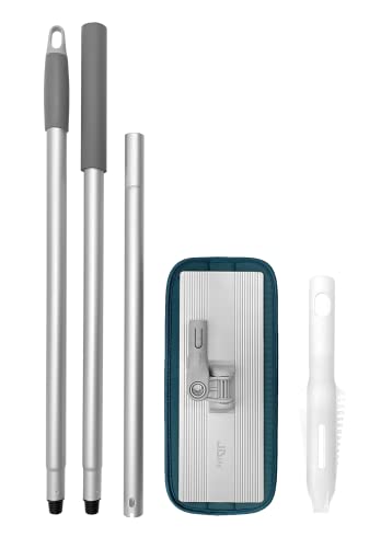 JDlife Household and Commercial Cleaning Microfiber Flat Mop- Cleaning System with Reusable 360-spin Mop Pads for Tile, Marble, Hardwood Floors Cleaning