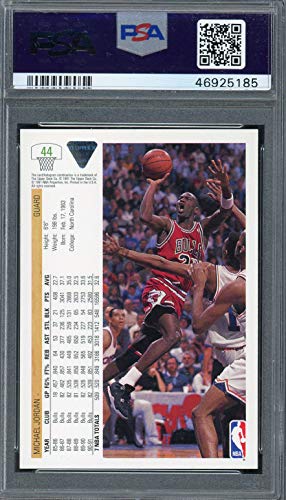 Michael Jordan 1991 Upper Deck Basketball Card #44 Graded PSA 8