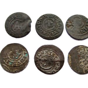 1700 no Set of Silver Coins Solidus Riga (Lativia,Estonia) 17 century solidus Seller Good