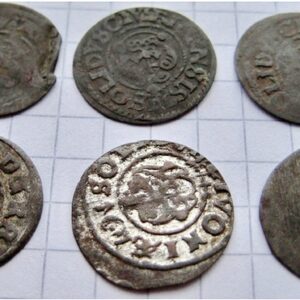 1700 no Set of Silver Coins Solidus Riga (Lativia,Estonia) 17 century solidus Seller Good