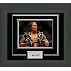 framed amanda nunes facsimile laser engraved signature auto ufc 15x16 photo