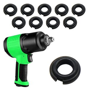 10 Sets 3/8 inch Impact Wrench Retainer Rings Include O-Ring, Compatible with Electric Wrench/Pneumatic Wrench