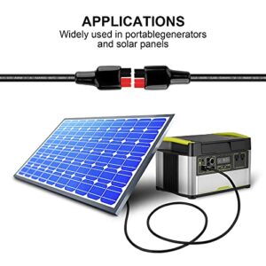 14AWG Solar Extension Cable, 45A Connectors for GZ Yeti /G500 Solar Generator, Portable Power Station and Renogy, Boulder 200 Solar Panels (30FT)