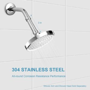 OFFO Shower Head Extension Arm, Shower Arm Extension Shower Head Extender Made of 304 Stainless Steel Shower Pipe Extension, Chrome 3 Inches