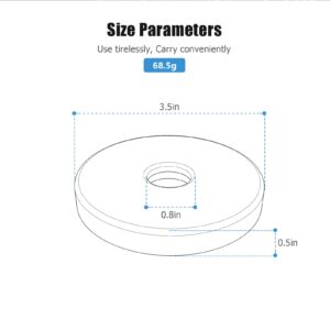 Shower Flange Cover, 3.5” Oversized Shower Arm Flange Replacement Round Escutcheon Cover Plate for Shower Head Arms, Chrome