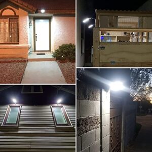 Solar Lights Outdoor, 168 LEDs Motion Sensor Solar Flood Light,Waterproof Solar Powered Security Light for Deck, Fence, Patio, Front Door, Gutter, Yard, Shed, Path [2 Pack]