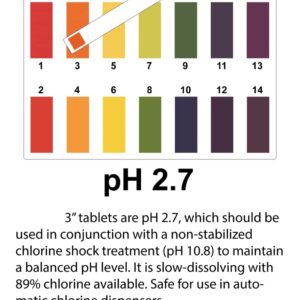 C3 3'' Stabilized Chlorine Tablets for Swimming Pool and Spa, Individually Wrapped, Slow Dissolving, 50 lbs, 204550