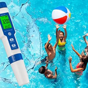 Pool Salt Tester & PH Digital Meter, Braxlee Saltwater Pool and Hot Tub All in one Smart Digital Solution