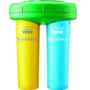 FROG Serene Floating Sanitizing System + 2 Bromine Cartridges + 1 FROG Maintain Non-Chlorine Shock Treatment for Hot Tubs, Quick and Easy Self-Regulating Hot Tub Sanitizer