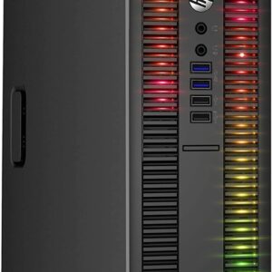 HP EliteDesk Desktop RGB Lights Computer AMD A-Series Processor 16 GB RAM, 1 TB SSD, Windows 10 Pro 64-bit, Wi-Fi, Gaming PC Keyboard & Mouse (Renewed)