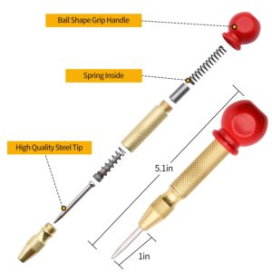 23pcs Woodworking Chamfer Drilling Tool Set, Including 7pcs 3-Point Countersink Drill Bit, 8pcs Wood Plug Cutters, 6pcs Countersink Drill Bits, 1pcs L-Wrench, 1pcs Center Punch for Wood