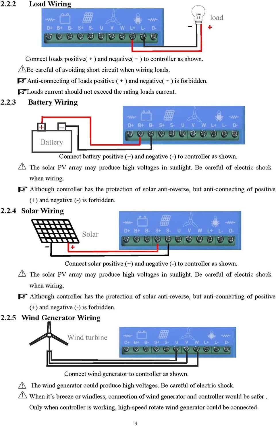 LiuSj JUnSt 10000W Wind Solar Hybrid System MPPT Charge Controller,12V/24V/48V with Dump Load Wind Turbine Generator Solar Panel Auto Regulator,48v