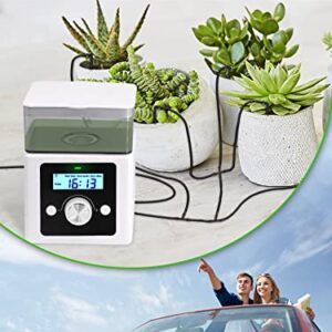 Automatic Watering System for Potted Plants,Indoor Watering System for Plants,Automatic Plant Waterer Indoor for Water and Nutrient Solution,with Programmable Timer, Real Time Clock