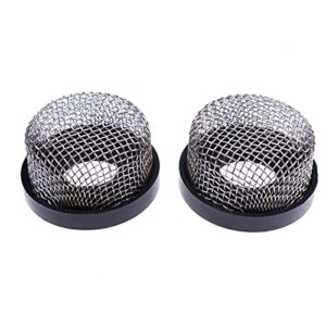 ztuoauma 2x stainless steel wire mesh screen strainer aerator strainer 89621 compatible with aerator pump livewell pump and baitwell 3/4'' - 14 female thread