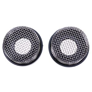 ZTUOAUMA 2X Stainless Steel Wire Mesh Screen Strainer Aerator Strainer 89621 Compatible with Aerator Pump Livewell Pump and Baitwell 3/4'' - 14 Female Thread