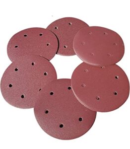35 pcs 9 inch 6 hole drywall sanding discs set- 40 60 80 120 150 180 240 grits -9" hook-and-loop aluminum oxide abrasive sander paper for drywall sander