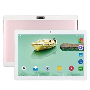 10 inch tablet for android 11, 2 in 1 3g phone tablet with 1960x1080 ips hd touchscreen, dual sim card slot, 32gb rom 2gb ram, 128gb expandable, octa core processor, 2mp 5mp dual camera(pink)
