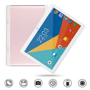 10 Inch Tablet for Android 11, 2 in 1 3G Phone Tablet with 1960x1080 IPS HD Touchscreen, Dual Sim Card Slot, 32GB ROM 2GB RAM, 128GB Expandable, Octa Core Processor, 2MP 5MP Dual Camera(Pink)