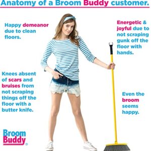 Broom Buddy Broom Scraper | Attaches to The End of Your Broom, Scrapes Stuff Off The Floor | Installs in Seconds | Fits Nearly Any Broom (1)