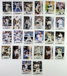 2022 topps complete (series 1 & 2) new york yankees team set of 26 cards inc cole, judge, rizzo, torres and a bonus pack of 2023 topps 1 bb - look for relics, autos and rc