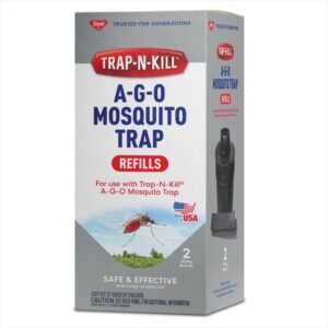 Enoz Trap-N-Kill Mosquito Trap Refills - 2 Replacement Sticky Pads (Pack of 6) - Traps and Kills Mosquitoes - Water and Sticky Pad Design - Safe and Effective - Reusable Mosquito Trap