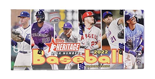 2022 Topps Heritage High Number Hobby Box (24 Packs/9 Cards: 1 Auto or Relic)